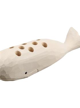 青木凡摆件白鲸多孔办公收纳