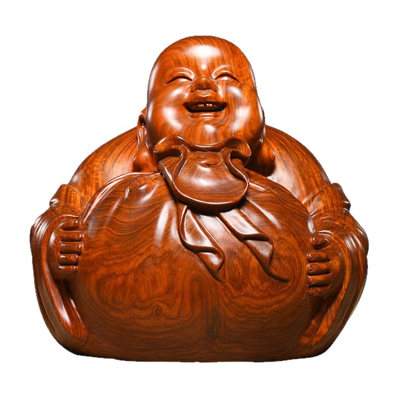 木雕摆件开业礼品弥勒佛像