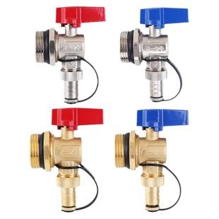 天一金牛地暖分水器排气阀排污阀暖气放水神器铜加厚阀门1寸外丝