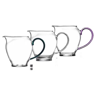 双越茗器玻璃公道杯大容量耐高温高硼硅公杯分茶器400ml