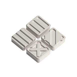 PIIFOX《核立方》金属黑白配色亮面哑光电竞游戏客制化个性键帽