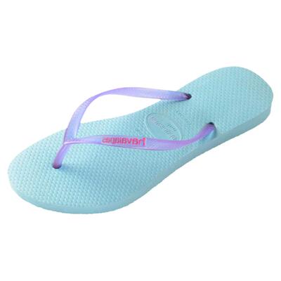Havaianas女款时尚细带人字拖Slim logo pop up糖果色哈维纳拖鞋