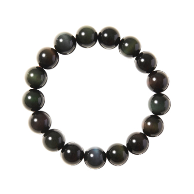 带来改变~收藏级黑曜石男士手串