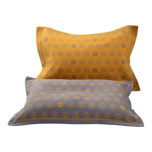 高密纯棉纱布按扣枕套48*74/学生成人枕头芯套枕巾套一对加厚透气