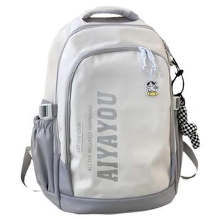 日系ins书包女 简约休闲大容量双肩包男高中生初中学生电脑背包潮