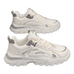 意尔康老爹鞋男款夏季透气2026新款百搭高级感厚底男鞋休闲运动鞋