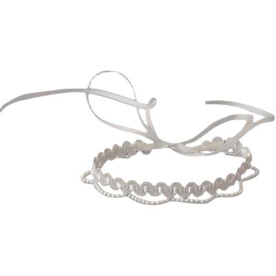 原创珍珠绑带蕾丝项链choker