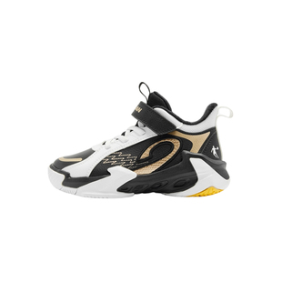 乔丹小童篮球鞋加绒保暖童鞋2026冬季款魔术贴男童运动鞋儿童棉鞋