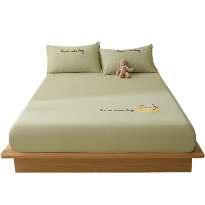 米苏100S磨毛床笠纯棉床笠罩冬季