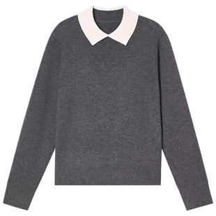 PSALTER诗篇打底羊毛毛衫女长袖修身套头针织衫2025冬款