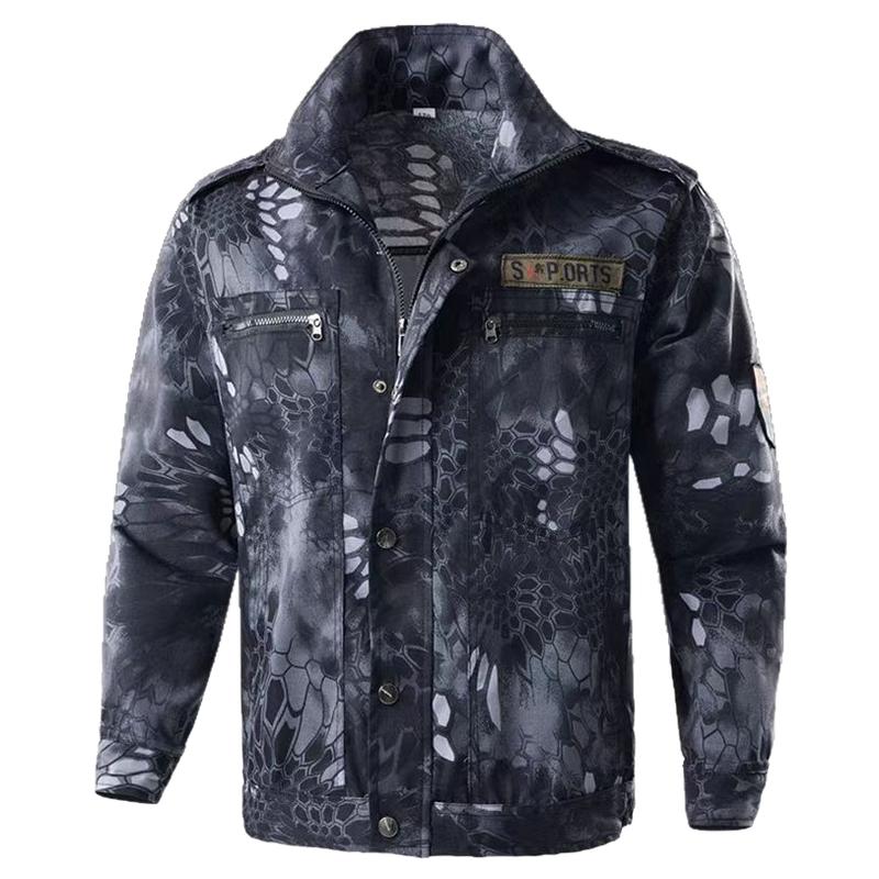 废墟迷彩服套装男建筑工地汽修劳保工作服耐磨耐穿男士工装劳保服