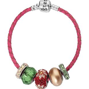 法国Eternelle奥地利水晶手链潘多风格DIY串珠银饰手环生日礼物