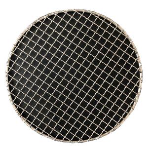 不锈钢网格烧烤网烤加粗家用圆形网架篦子烤肉工具烘焙铁网片沥水