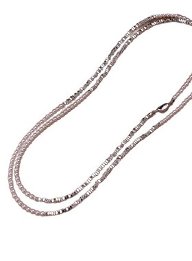 赵丽颖同款碎银小米珠长款项链