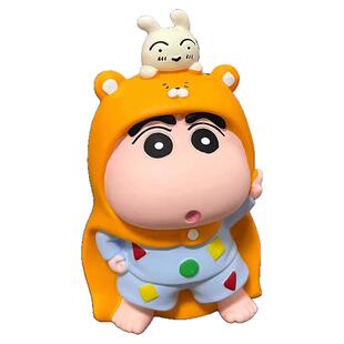 蜡笔小新存钱罐搪胶防摔动漫卡通摆件礼品礼物手办景品周边日漫