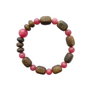 三坛星石【开阔】正确行动/新里程碑 天然蔷薇石奇楠沉香手链手串