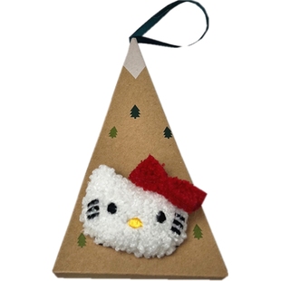 kt猫圣诞礼盒袜子女可爱卡通珊瑚绒袜子冬季加厚加绒睡眠袜送礼品