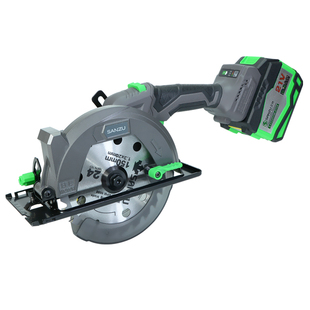 三竹大功率锂电锯150无刷锂电锯单手锯木工电圆锯电池裸机手提锯