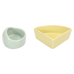 鹦鹉陶瓷食碗幼鸟学吃防溅防撒鸟食罐食盒玄凤防打翻鸟笼配件用品