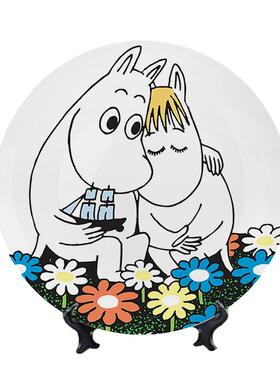 芬兰Arabia姆明moomin陶瓷盘河马