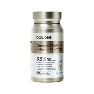 bowtee宝体安95%高纯度Omega3鱼油胶囊成人心脑眼血管养护