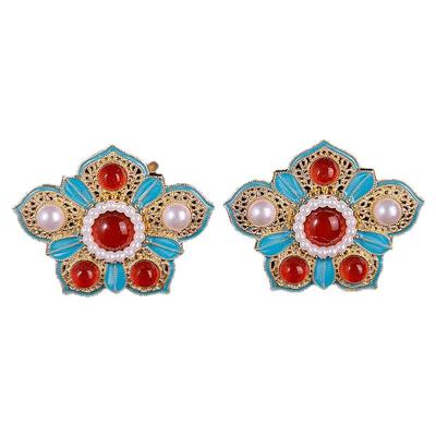 发钗合金复古宫廷烧蓝