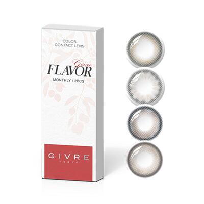 绮芙莉givre柔雾美瞳月抛2片高光混血彩色棕色自然隐形眼镜正品