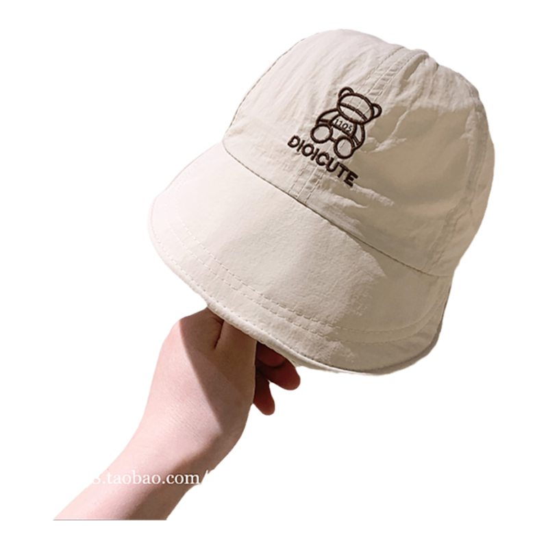 宝宝遮阳帽子春秋婴儿防晒渔夫帽鸭舌帽夏季男女儿童大檐薄款速干