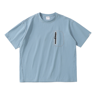 RESTICK 帝人SOLOTEX雾面速干T恤男 机能风反光拉链口袋 轻量透气