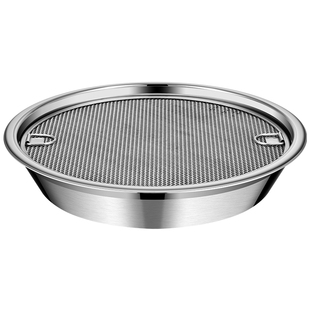 304不锈钢沥油盘家用滤油盘厨房沥油架炸串烧烤漏油托盘沥水盘子