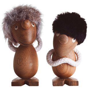 乐观者与悲观者可爱摆件木偶创意木质玩偶有意义小众有意思的礼物
