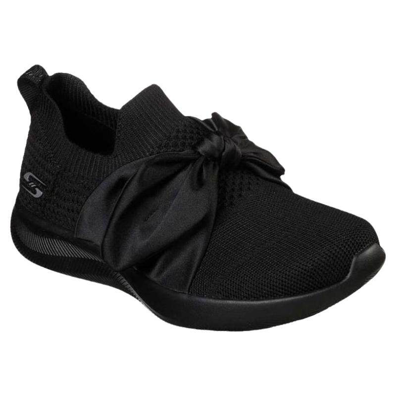 Skechers斯凯奇女棉鞋面包鞋秋冬温暖包跟棉拖鞋毛毛鞋套脚乐福鞋