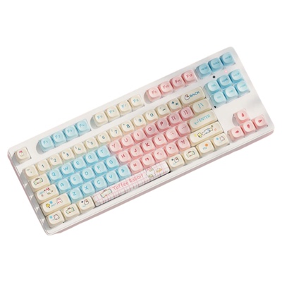 前行者可爱高颜值奶糖小兔键盘