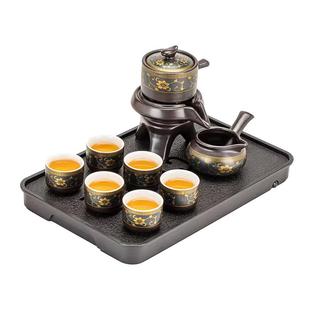 石磨懒人全自动茶具套装家用轻奢高档泡茶神器办公室功夫茶壶茶杯