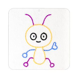 幼儿园手工diy创意制作材料包专注力训练玩具女童男孩缝缝乐挂件