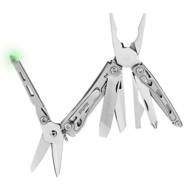 纳拓F12小战舰多功能组合工具户外露营开瓶器便携折叠刀车载EDC钳