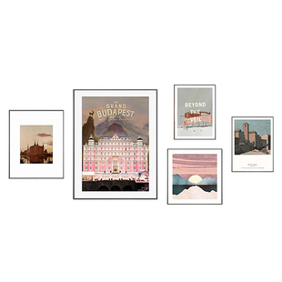 法式复古风客厅装饰画小众艺术高级感组合壁画美式沙发背景墙挂画