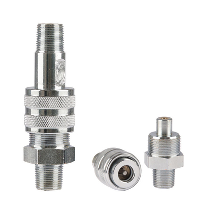 千斤顶超高压快速接头ZG3/8双外丝螺纹锁紧式液压高压接头