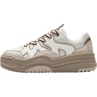 安踏波浪鞋丨厚底增高板鞋女冬季潮流面包鞋百搭软底舒适运动鞋子