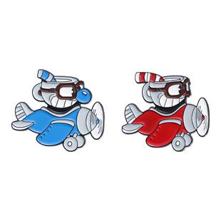 茶杯头兄弟cuphead游戏周边金属徽章PINS冰箱贴游戏创意个性胸针