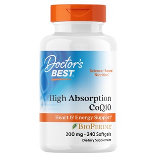 Doctor's Best多特倍斯美国进口辅酶Q10含黑胡椒素200mg*240粒
