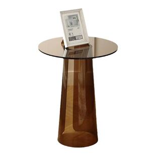 北欧亚克力茶几组合边几音乐吧简约名宿样板房酒店会所圆形小茶几