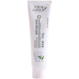 绿叶爱生活卡丽施绿茶薄荷清新牙膏去上火强健牙齿去口气120g正品