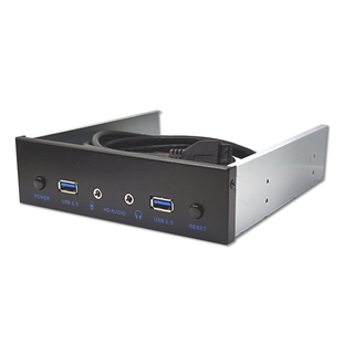 包邮USB3.0 2.0光驱位带音频面板 9针高清HD-AUDIO电源/复位开关