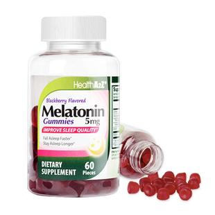 HealthA2Z雅康全褪黑素软糖2.5mg*60退黑素闪睡睡眠片美国进口