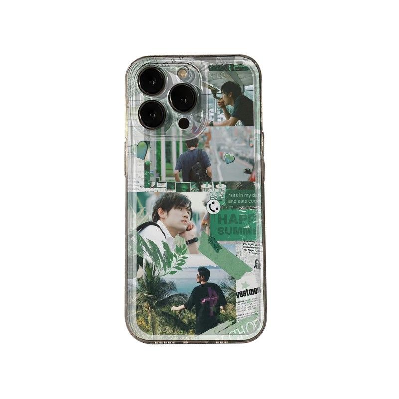 红米TURBO5笑脸周杰伦iPhone14小众OPPOFINDX9苹果17创意华为NOVA15透明13ProMax软k12适用16PLUS手机壳ins风