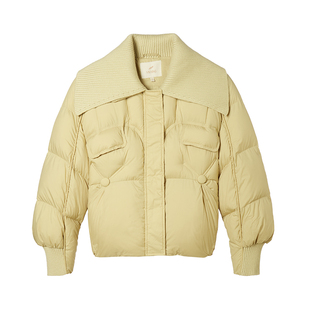 VIEA.ING薇迎短款龟背羽绒服女2025冬季新款小个子外套新年上衣