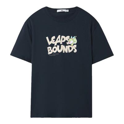 海澜之家圆领动物印花柔软短袖男