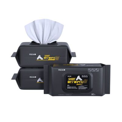 擦鞋湿巾专用小白鞋清洗神器一擦白洗鞋湿纸巾去黄去污亮白湿巾纸