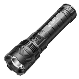 微笑鲨强光手电筒充电式耐用超亮户外家用应急激光长续航大容量